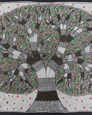 Fok Art Madhubani Painting Mithila Artwork 1005 by AKL Das
