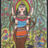 Folk Art Madhubani Painting Mithila Ethnic Artwork 1007